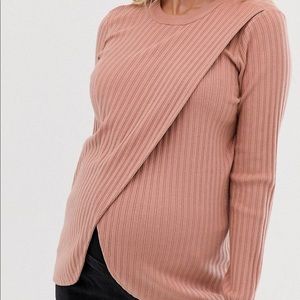 MATERNITY PINK SWEATER